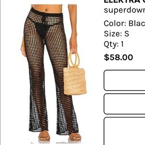 Superdown crochet pant